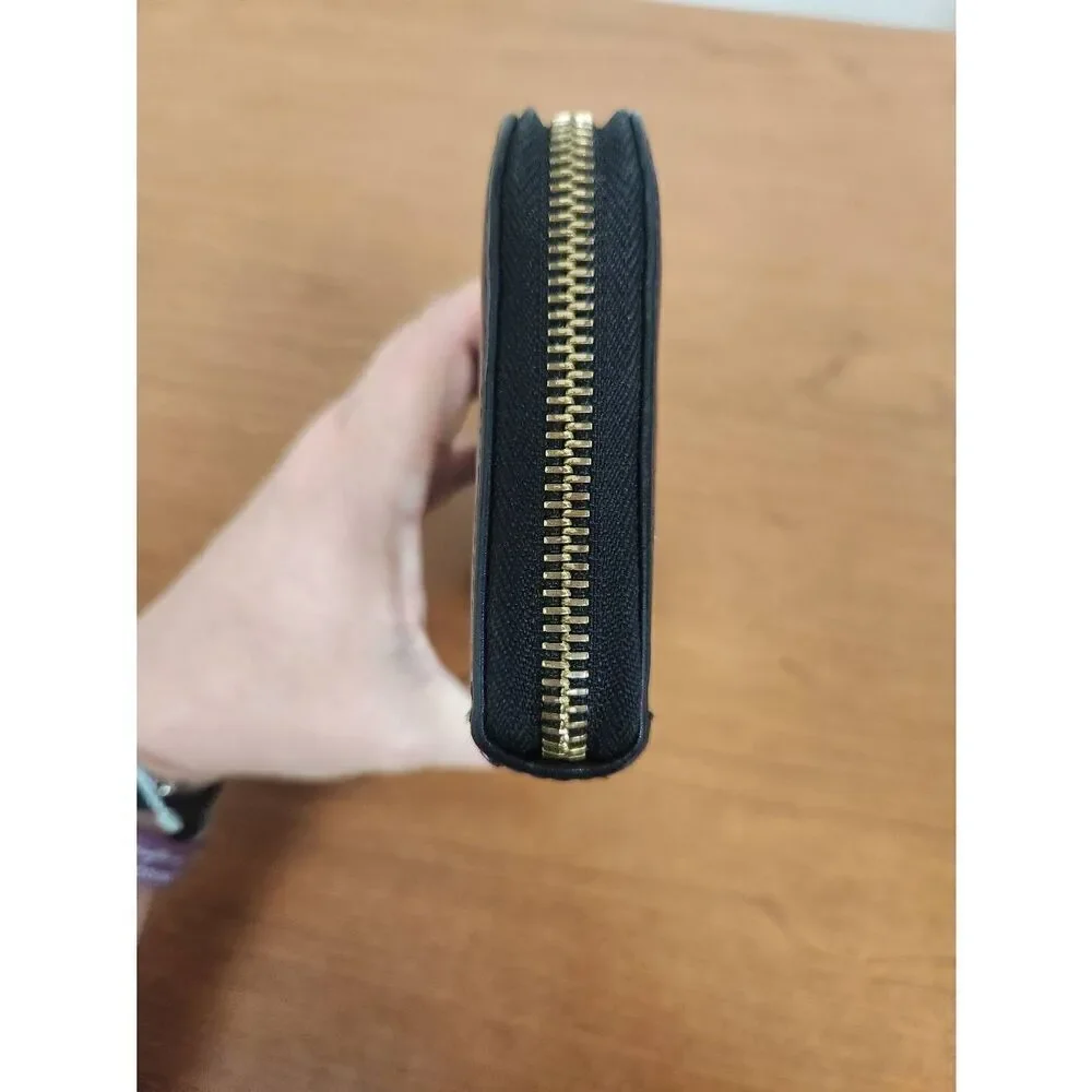 See By Chloe long black Zip around wallet